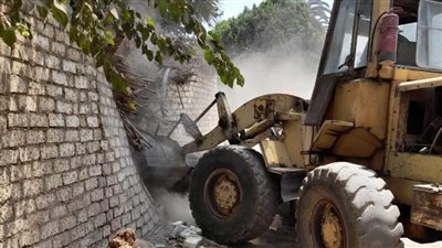 إزالة 351 حالة تعد في الموجة 20 لحملات إزالة التعديات ببني سويف