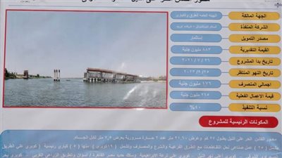 محور الفشن أكبر محور مائي على النيل ببني سويف بطول 27 كم