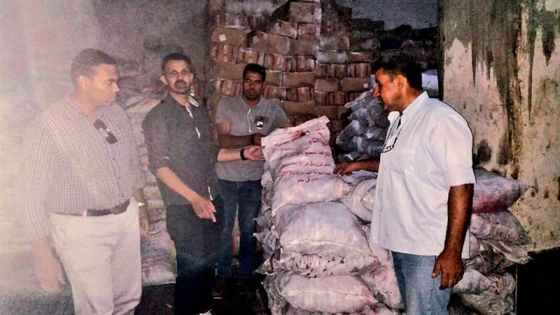 ضبط ١٦ طن فواكه معبأة