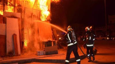 انتقال فريق من نيابة شرق الإسكندرية لمعاينة موقع احتراق ملهى ليلي