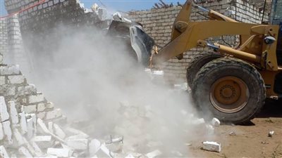 إزالة 425 تعدٍ على أملاك الدولة والأرض الزراعية ببني سويف 