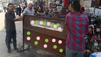 تحرير 114 مخالفة خلال حملة لإزالة الإشغالات بملوي المنيا