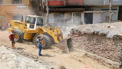 إزالة 20 حالة تعد على أملاك الدولة بدمياط