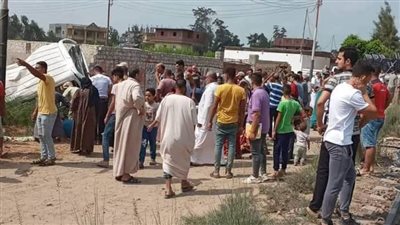 تشييع جنازة ضحايا حادث قطار فاقوس بالشرقية 