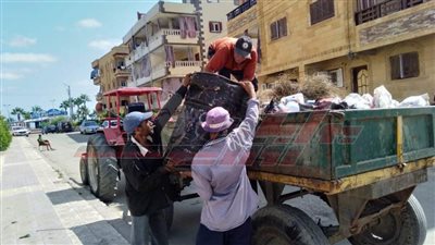 رفع 1890 طن مخلفات وحملات نظافة مكثفة بكفر الشيخ