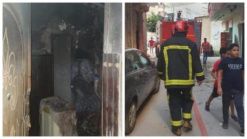 حريق شقه بالمندرية