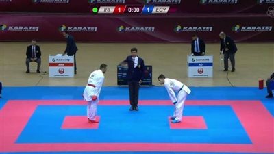 محمد رمضان يحصد المركز الخامس بالدوري العالمي للكاراتيه