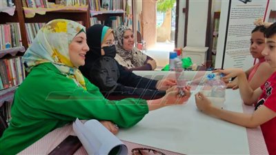 ورشة عمل فنية للأطفال بمنصة التغيرات المناخية بكفر الشيخ