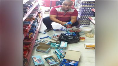 إعدام كمية من الأغذية غير الصالحة للاستخدام الآدمي بوسط سيناء