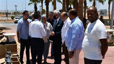 فودة يتابع أعمال إنشاء بعض الميادين في شرم الشيخ استعدادا لقمة المناخ Cop27