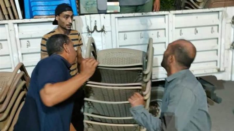 رفع ٨٢٢ إشغال طريق