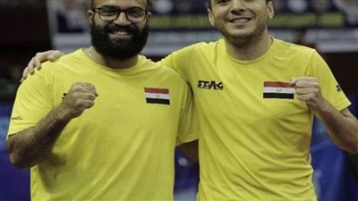 الثنائي محمد البيلي ومحمد شومان يتوجان بذهبية الزوجي في بطولة إفريقيا لتنس الطاولة