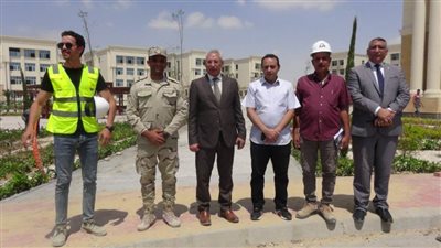  د.عصام فرحات يُتابع الأعمال الإنشائية لجامعة المنيا الأهلية 