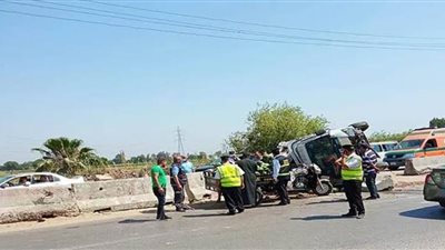 مصرع ممرضة حامل في حادث تصادم بالطريق الزراعي بالقليوبية 