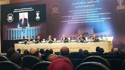 رئيس المحكمة الدستورية يشكر السيسي لرعاية اجتماع المحكمة الدستورية العليا