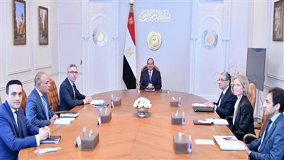 الرئيس السيسي يستقبل الرئيس التنفيذي لشركة 