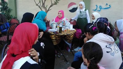 تسابق أطفال قرية الحسينية علي مجلة 