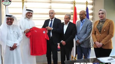 جمال علام يستقبل رئيس الاتحاد الكويتي لبحث سبل التعاون