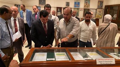 صبحي وحطب يتفقدان مقر الأولمبية المصرية استعدادًا لزيارة رئيس 