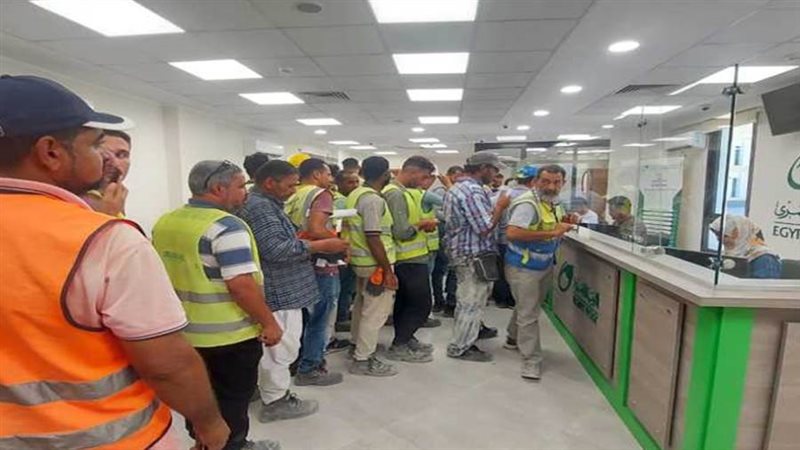 المئات من العمالة