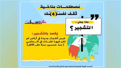 معلومات مناخية .. ماذا يعني التشجير؟