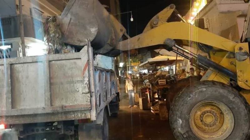 نقل ٣٦٩٠ طن مخلفات