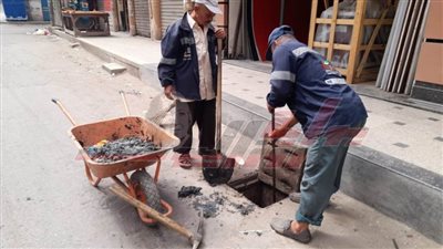 حملات نظافة وأعمال تطهير صفايات الأمطار بيلا ودسوق ومطوبس