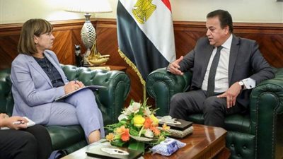 وزير الصحة يبحث سبل التعاون مع المنسق المقيم للأمم المتحدة بمصر