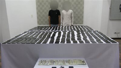 ضبط شخصين بحوزتهما 25 كيلو جرامًا لمخدر الحشيش