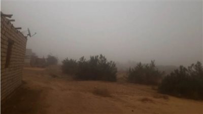 عواصف ترابية في الوادي الجديد تحجب الرؤية على الطرق السريع 