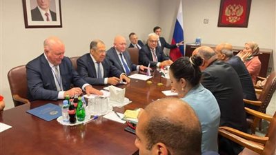 وزير الخارجية يلتقي نظيره الروسي على هامش أعمال الجمعية العامة بنيويورك