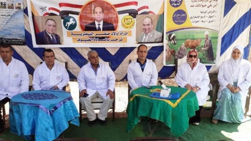 جانب من القافلة البيطرية