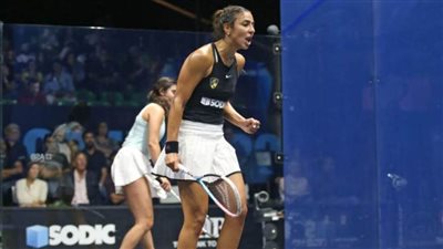 ثلاثي وادى دجلة نوران جوهر وهانيا الحمامي وعلي فرج ينافس في المباراة النهائية لبطولة مصر الدولية للإسكواش