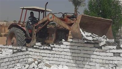 الموجة 20.. إزالة 345 حالة تعدٍ بالبناء المخالف على أراضي أملاك الدولة والأراضي الزراعية بالمنيا