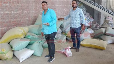 تموين سيدي سالم يضبط 30 طن أرز شعير بحوزة صاحب مضرب