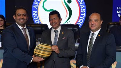 وزير الشباب ورئيس الاتحاد الإفريقي يفتتحان كونجرس القارة الإفريقية للجمباز 