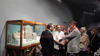 إقبال على متحف كفر الشيخ خلال الاحتفال بنشأة علم المصريات