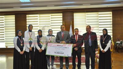 فريق جامعة كفر الشيخ يفوز بالجائزة الثانية في مسابقة صندوق رعاية المبتكرين
