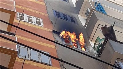 السيطرة على حريق التهم محتويات شقة سكنية بأسيوط