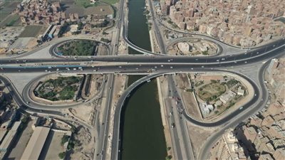 بالفيديو والصور.. تصوير جوي لكوبري مسطرد