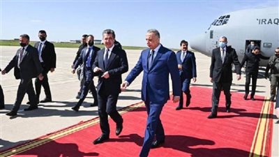 رئيس الوزراء العراقي يصل إلى مدينة أربيل لعقد سلسلة من اللقاءات مع المسؤولين بإقليم كردستان