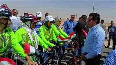 أشرف صبحي والزملوط يطلقان ماراثون دراجات هوائية 