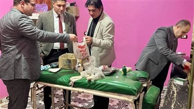 ضبط أدوية ومعامل وعيادات ومراكز طبية دون ترخيص ببني سويف