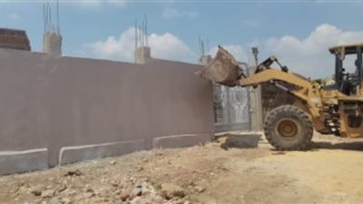 إزاله 24 حالة تعد على الأراضي الزراعية بالغربية