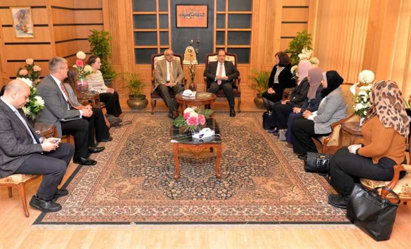 وفد "مانشستر" يزور جامعة المنصورة