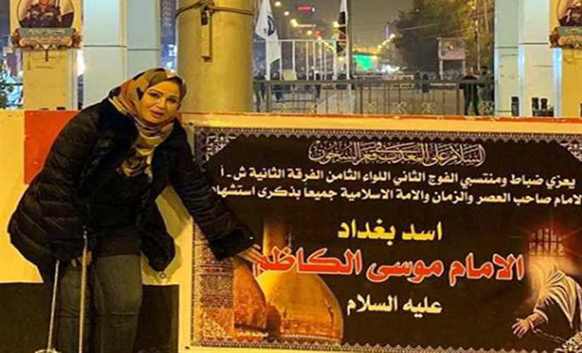 بعد ظهورها بمكة.. إلهام شاهين ترتدي الحجاب في العراق (صور)