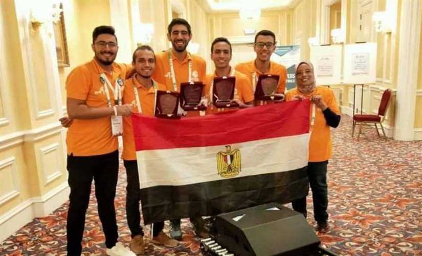 طلاب جامعة حلوان "الثالث" عالميا في مسابقة روبوت كشف الألغام