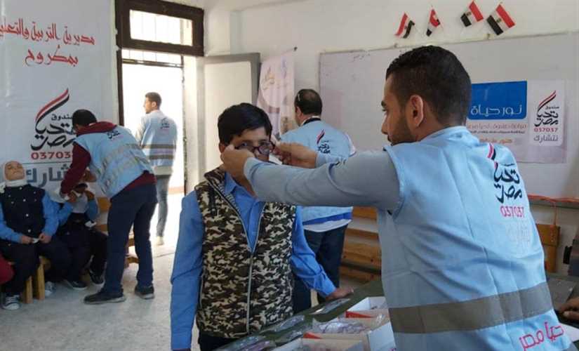 تحيا مصر: قوافل نور حياة تصل مدارس العلمين