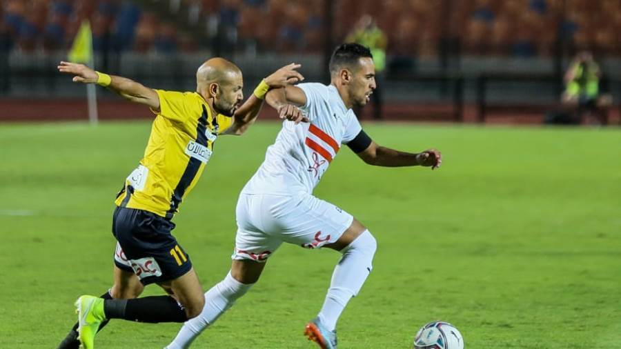 حازم إمام - مباراة الزمالك والمقاولون العرب