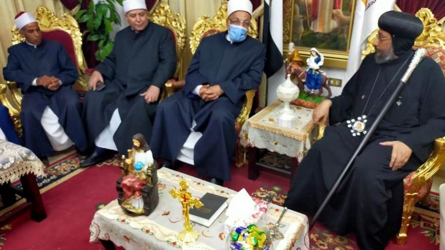 زيارة امين عام الدعوة لكنيسة السيدة مريم العذراء بالخارجة